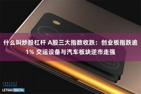 什么叫炒股杠杆 A股三大指数收跌：创业板指跌逾1% 交运设备与汽车板块逆市走强