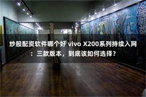 炒股配资软件哪个好 vivo X200系列持续入网：三款版本，到底该如何选择？