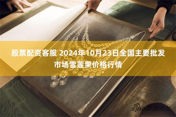 股票配资客服 2024年10月23日全国主要批发市场雪莲果价格行情