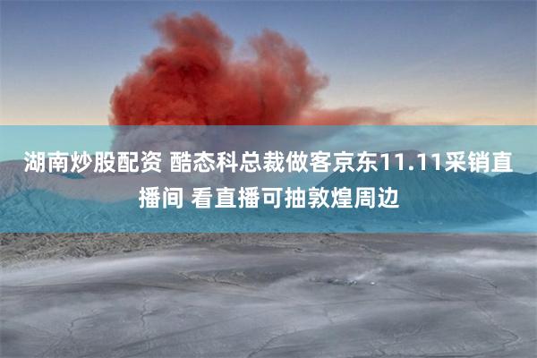 湖南炒股配资 酷态科总裁做客京东11.11采销直播间 看直播可抽敦煌周边