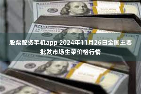 股票配资手机app 2024年11月26日全国主要批发市场生菜价格行情