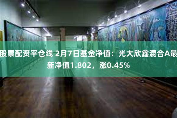 股票配资平仓线 2月7日基金净值：光大欣鑫混合A最新净值1.802，涨0.45%