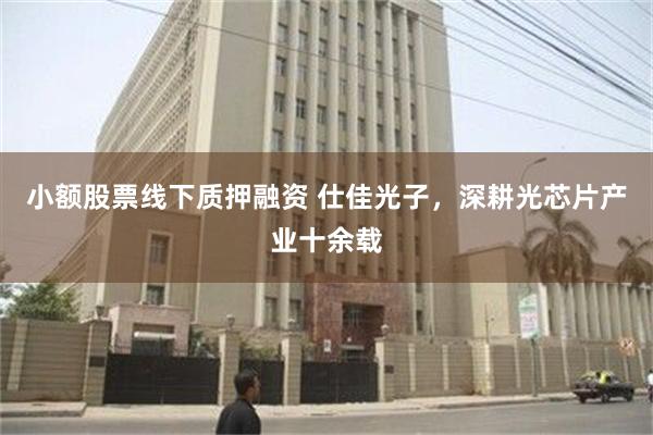 小额股票线下质押融资 仕佳光子，深耕光芯片产业十余载